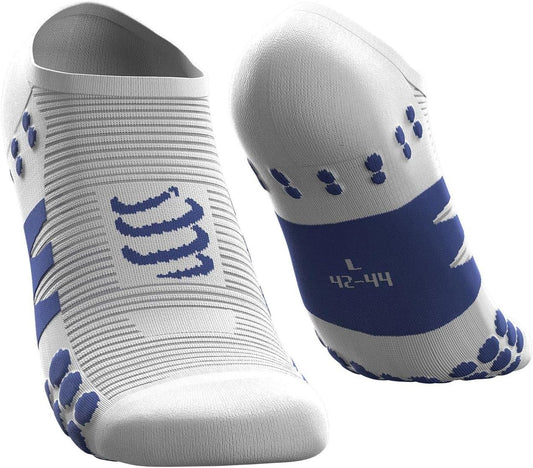 Compressport No Show Running Socks - White