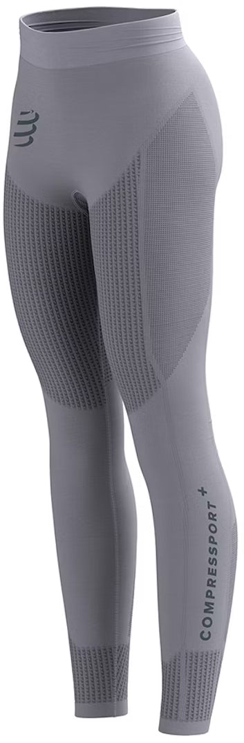 Compressport On/Off Base Layer Womens Long Running Tights - Grey