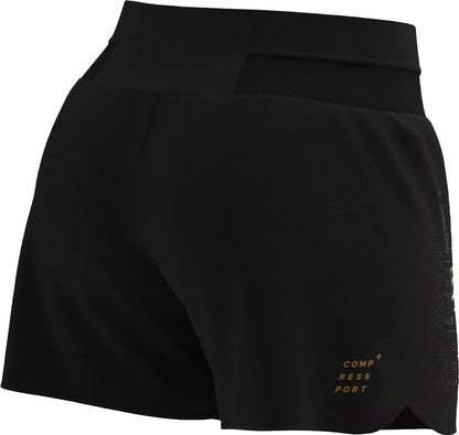 Compressport Performance Womens Running Shorts - Black