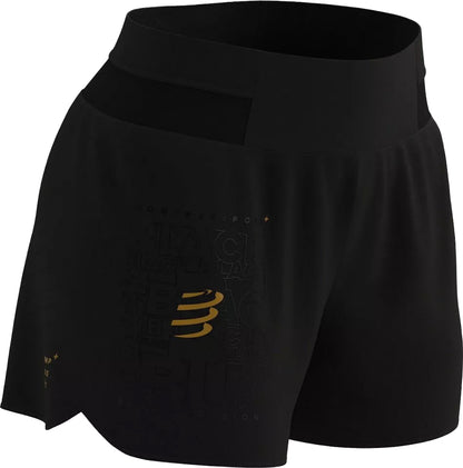 Compressport Performance Womens Running Shorts - Black
