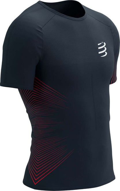 Compressport Performance Short Sleeve Mens Running Top - Black