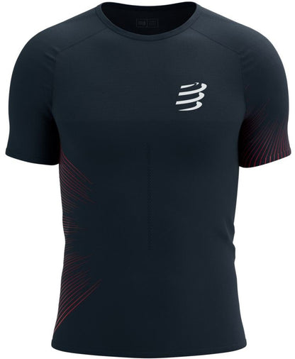 Compressport Performance Short Sleeve Mens Running Top - Black