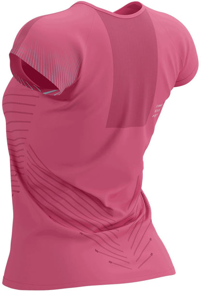 Compressport Performance Short Sleeve Womens Running Top - Pink