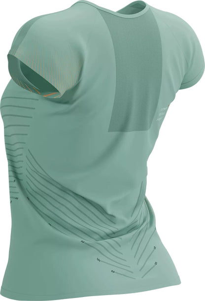 Compressport Performance Short Sleeve Womens Running Top - Green