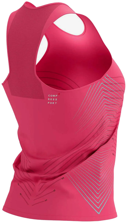 Compressport Performance Womens Running Vest Tank Top - Pink