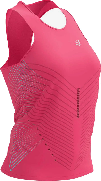 Compressport Performance Womens Running Vest Tank Top - Pink