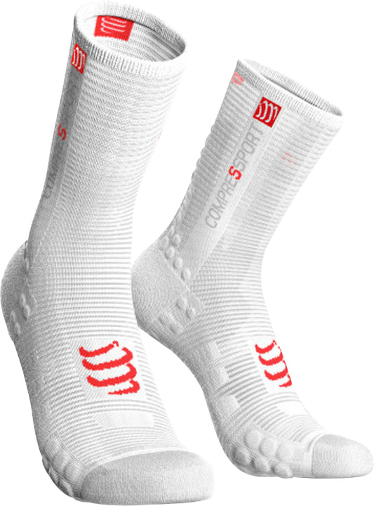 Compressport Pro Racing V3 Cycling Socks - White