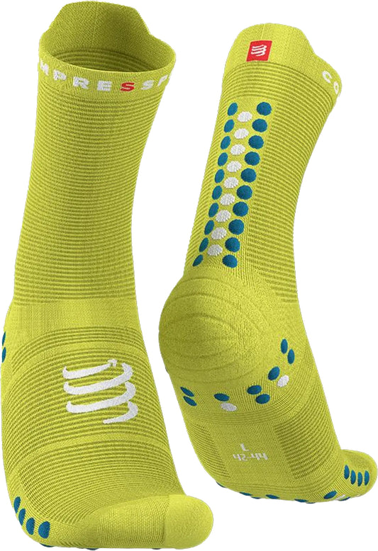 Compressport Pro Racing V4 Cycling Socks - Yellow