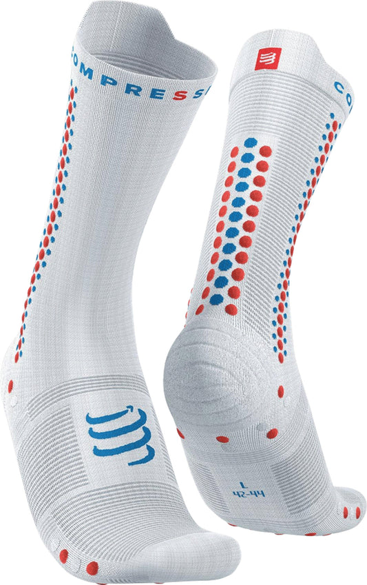 Compressport Pro Racing V4 Cycling Socks - White