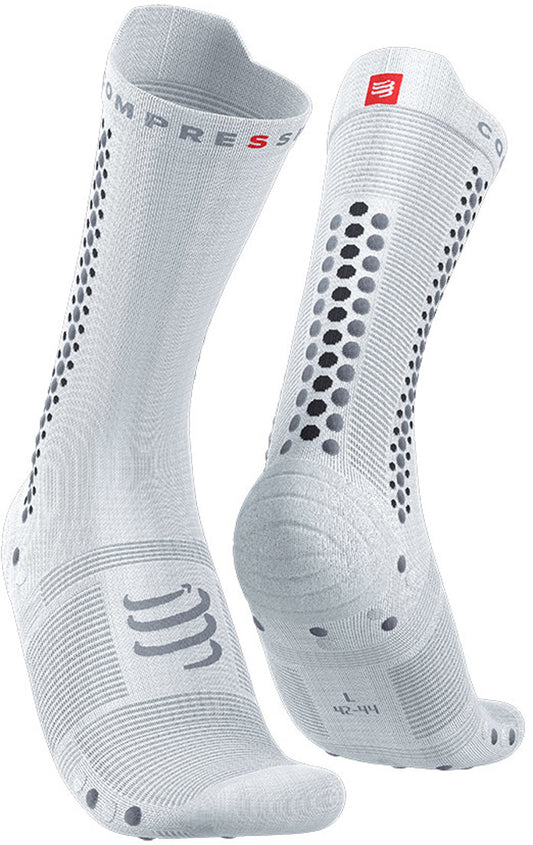 Compressport Pro Racing V4 Cycling Socks - White