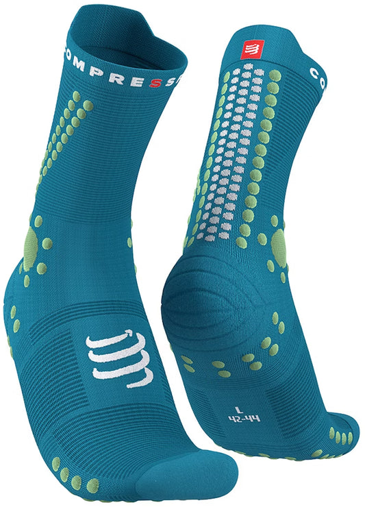 Compressport Pro Racing V4 Trail Running Socks - Green