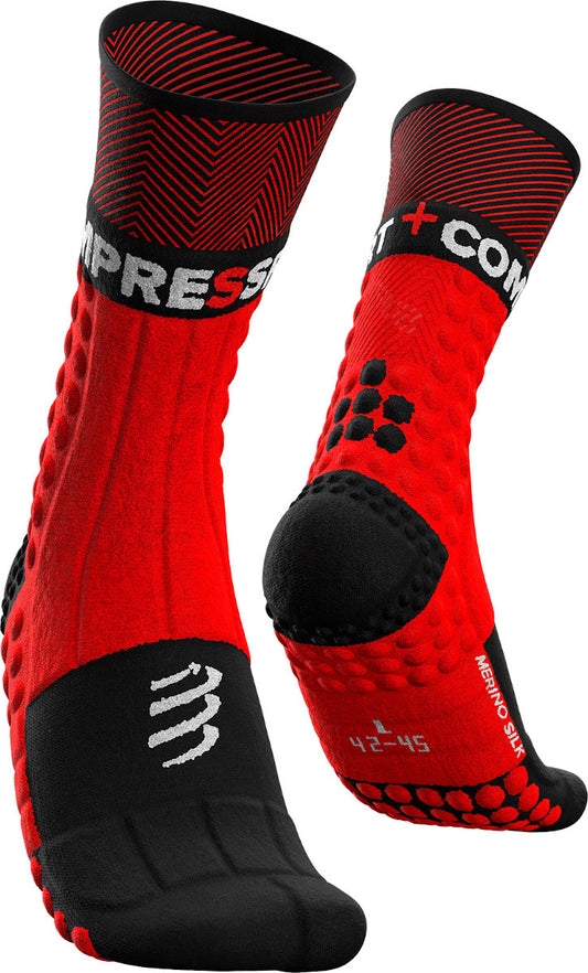 Compressport Pro Racing Winter Trail Running Socks - Red