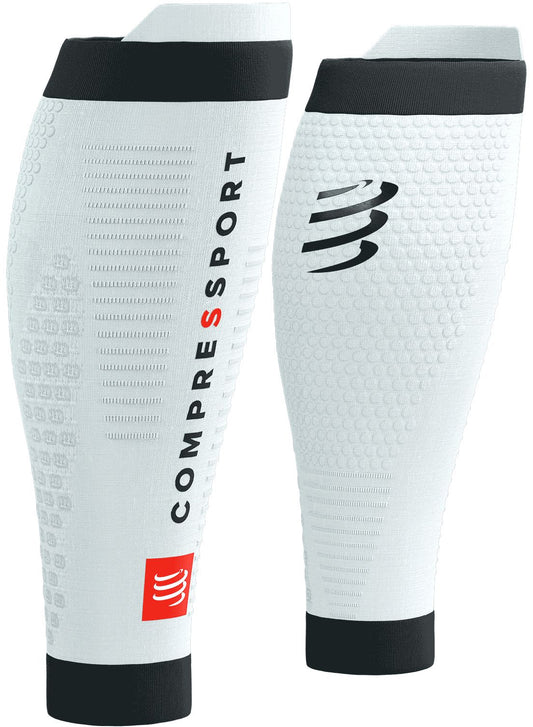 Compressport R2 3.0 Compression Calf Sleeves - White