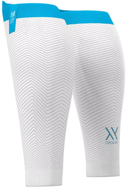 Compressport R2 Oxygen Compression Calf Sleeves - White