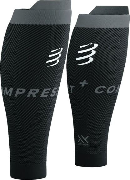 Compressport R2 Oxygen Compression Calf Sleeves - Black