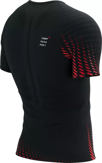 Compressport Racing Short Sleeve Mens Running Top - Black