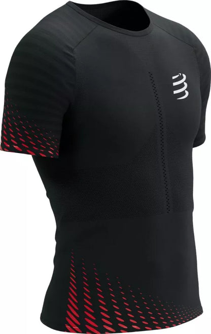 Compressport Racing Short Sleeve Mens Running Top - Black