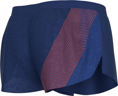 Compressport Racing Mens Split Running Shorts - Blue