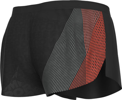 Compressport Racing Mens Split Running Shorts - Black