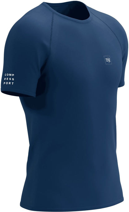 Compressport Training Short Sleeve Mens Running Top - Blue
