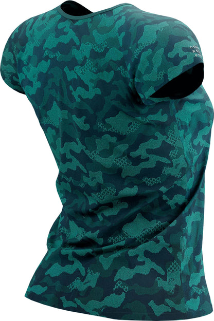 Compressport Training Short Sleeve Womens Running Top - Green