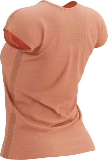 Compressport Training Short Sleeve Womens Running Top - Orange