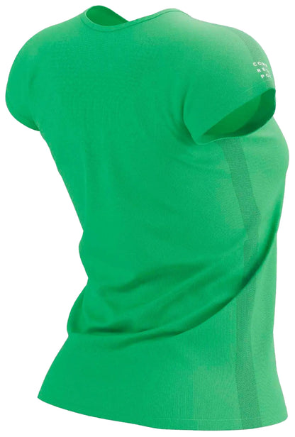 Compressport Training Short Sleeve Womens Running Top - Green