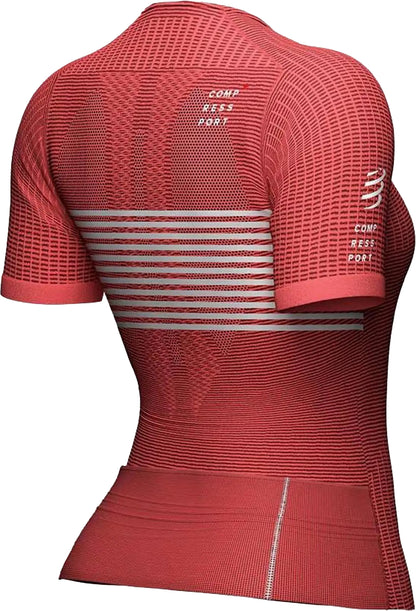 Compressport Tri Postural Short Sleeve Womens Cycling Jersey - Pink