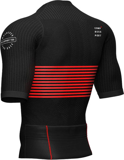 Compressport Tri Postural Short Sleeve Mens Cycling Jersey - Black