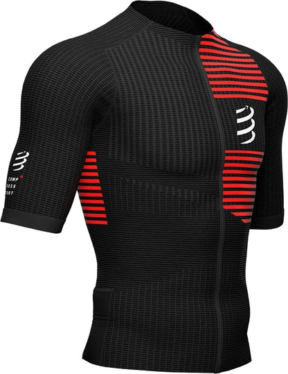 Compressport Tri Postural Short Sleeve Mens Cycling Jersey - Black