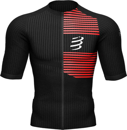 Compressport Tri Postural Short Sleeve Mens Cycling Jersey - Black