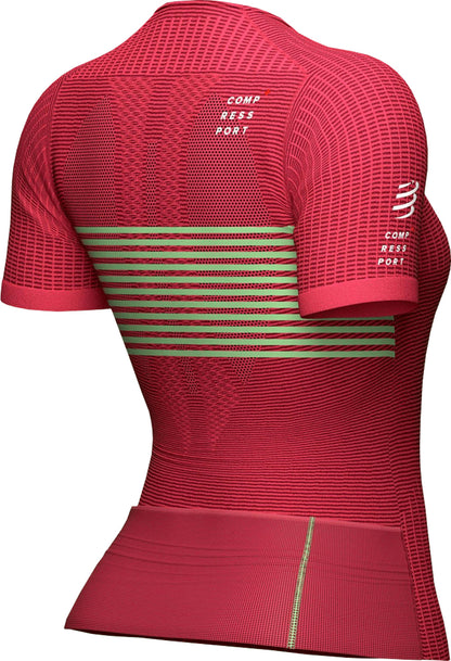 Compressport Tri Postural Short Sleeve Womens Cycling Jersey - Pink