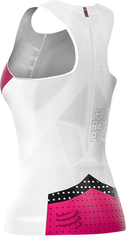 Compressport Tri Postural Ultra Womens Running Vest Tank Top - White