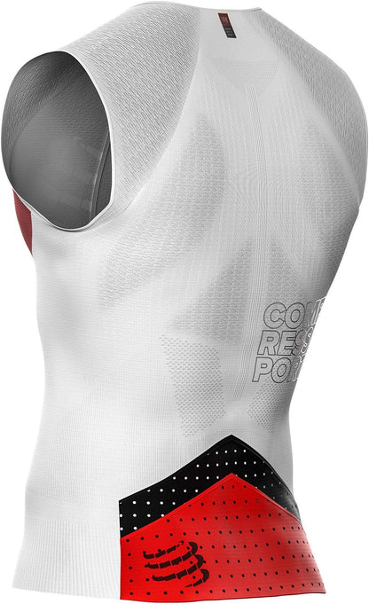 Compressport Tri Postural Mens Running Vest - White