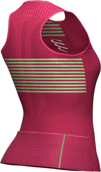 Compressport Tri Postural Womens Cycling Vest Tank Top - Pink