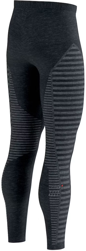 Compressport Winter Mens Long Running Tights - Black