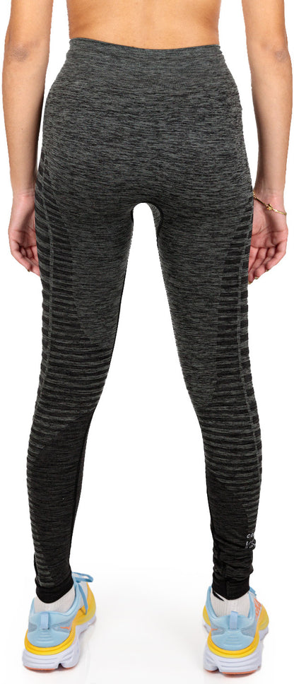 Compressport Winter Womens Long Running Tights - Black