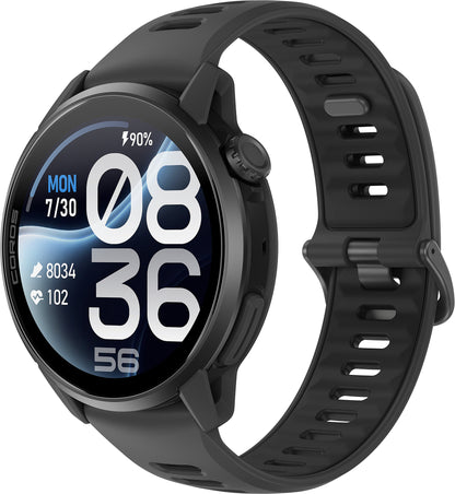 COROS PACE 4 Pro Silicone Strap GPS Sport Watch - Black