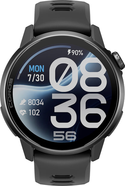 COROS PACE 4 Pro Silicone Strap GPS Sport Watch - Black