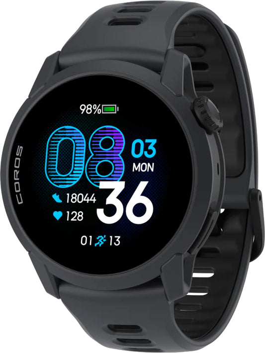 COROS PACE 4 Silicone Strap GPS Sport Watch - Black