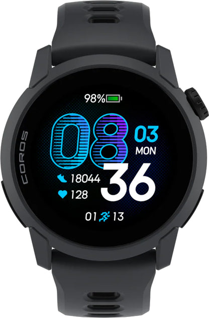 COROS PACE 4 Silicone Strap GPS Sport Watch - Black