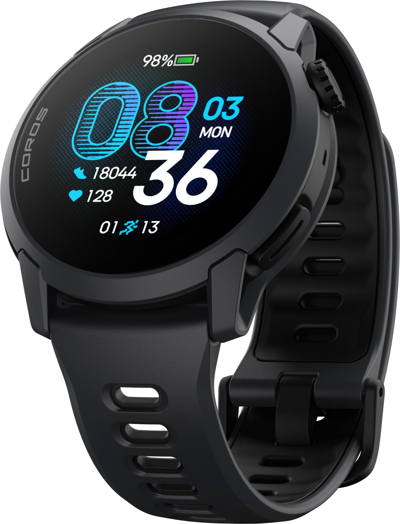 COROS PACE 4 Silicone Strap GPS Sport Watch - Black – Start Fitness