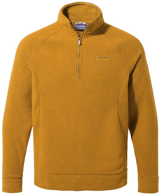 Craghoppers Cason Half Zip Long Sleeve Mens Fleece - Yellow