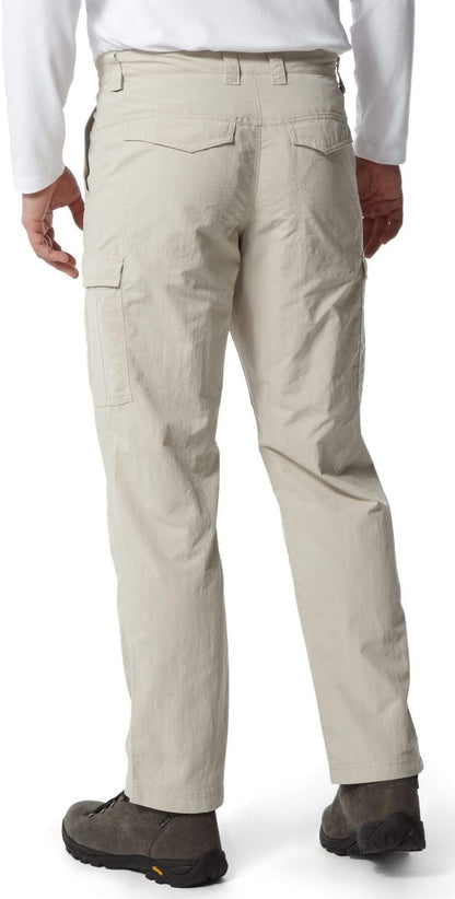 Craghoppers Nosilife Cargo II (Extra Long) Mens Walking Trousers - Beige