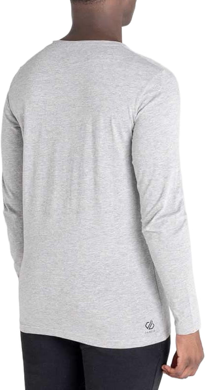 Dare2B Upgrade Mens Long Sleeve Top - Grey
