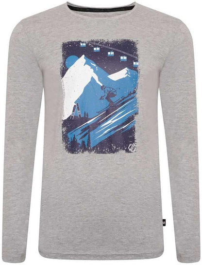 Dare2B Upgrade Mens Long Sleeve Top - Grey