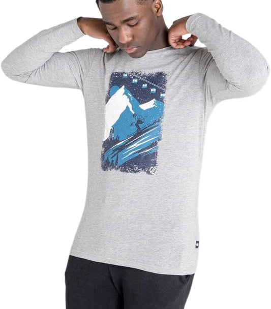 Dare2B Upgrade Mens Long Sleeve Top - Grey