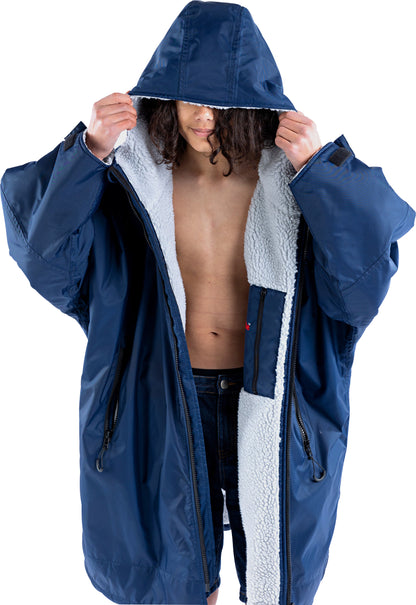 Dryrobe Advance Long Sleeve Junior Changing Robe - Navy