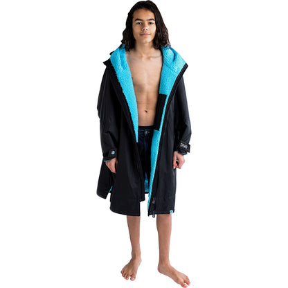 Dryrobe Advance Long Sleeve Junior Changing Robe - Black
