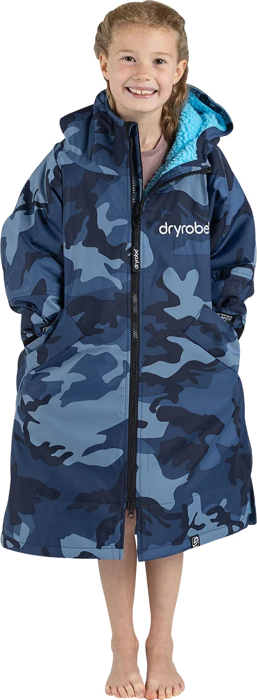 Dryrobe Advance Long Sleeve Junior Changing Robe - Blue Camo – Start ...